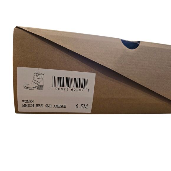 MIA Women's Jessi Block-Heel Lug Sole Booties NEW in Tan Size 6.5 - Picture 5 of 6